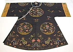 Woman's Informal Robe with Garden Roundels by Unknown Artist