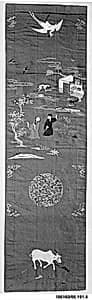 One of a Set of Twelve Chair Strips by Unknown Artist