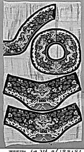 Neckband, Cuffs, for Imperial Woman's Dragon Robe by Unknown Artist