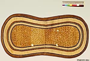 Saddle Rug with Pattern of Cracked Ice by Unknown Artist