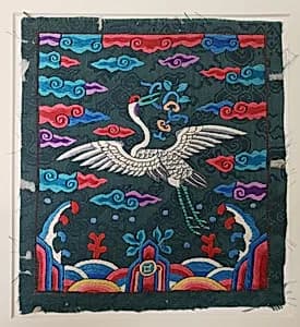 Rank Badge with Crane by Unknown Artist