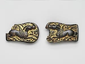 Pair of Belt Plaques with Winged Horses by Unidentified artist