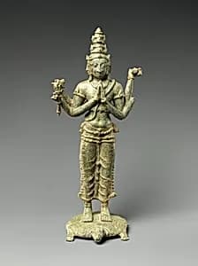 Brahma Standing on a Turtle Surrounded by the Four Lokapalas, Guardians of the Cardinal Directions by Unknown Artist