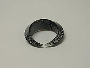 Pair of Closed Crescent-Shaped Earrings by Unknown Artist