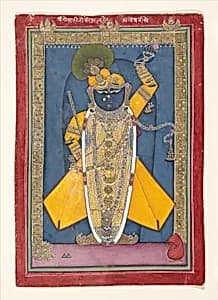 Krishna in the Form of Shri Nathji by Unknown Artist