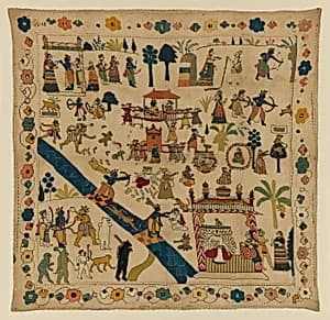Rumal with Scenes from the Ramayana by Unknown Artist
