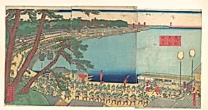 Daimyo's Processions Passing along the Tōkaidō by Utagawa (Gountei) Sadahide