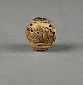 Carved Bead by Unknown Artist