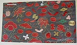 Piece from a Kosode with Auspicious Treasures by Unknown Artist