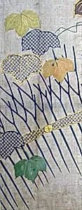 Piece from a Summer Kosode (katabira) with Ivy and Garden Fence by Unknown Artist