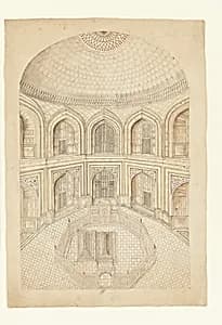 Interior of the Taj Mahal Mausoleum by Unknown Artist