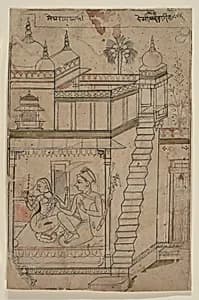 Desvarari Ragini: Folio from a ragamala series (Garland of Musical Modes) by Unknown Artist
