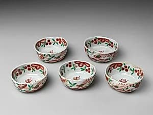 Set of five bowls (Mukozuke) by Unknown Artist