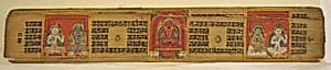 Leaf from an Illuminated Buddhist Manuscript by Unknown Artist