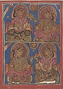 Vigil on the Sixth Night after Mahavira's Birth: Folio from a Kalpasutra Manuscript by Unknown Artist