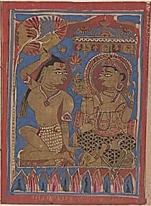 Mahavira Plucks Out His Hair: Folio from a Kalpasutra Manuscript by Unknown Artist