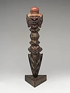 Ritual Dagger (Phurba) and Stand by Unknown Artist
