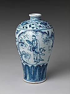 Vase in Meiping Shape with Daoist Immortal Zhongli Quan by Unknown Artist