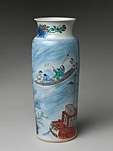 Vase with Scene from The Story of the Blue Robe by Unknown Artist