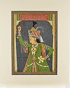 A Woman of the Court Dressed as Radha by Ramji