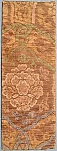 Sutra Cover with Peony and Auspicious Symbols in a Lattice by Unknown Artist
