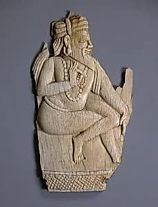 Relief Panel Depicting a Seated Sadhu by Unknown Artist