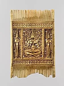 Comb with the Goddess Lakshmi and Attendants by Unknown Artist