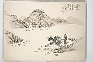 Album of Marvelous Landscapes (Kikanchō) by Tanomura Chokunyū 田能村直入