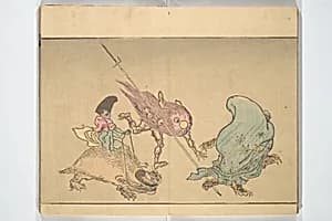 Kyōsai’s Pictures of One Hundred Demons (Kyōsai hyakki gadan) 暁斎百鬼画談 by Kawanabe Kyōsai 河鍋暁斎