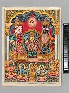 Shri Shri Jagannatha (Krishna as the Lord of the World) by Unknown Artist