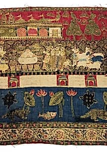 Temple cloth celebrating Krishna (Picchavai) (border section) by Unknown Artist