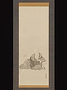 Portrait of Botanka Shōhaku by Maruyama Ōkyo 円山応挙
