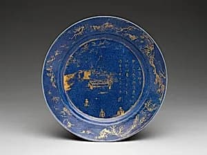 Plate with landscape of the West Lake by Unknown Artist