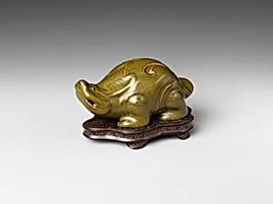Water dropper in the form of a mythical creature by Unknown Artist