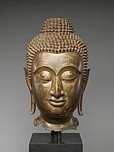 Head of Buddha Shakyamuni by Unknown Artist