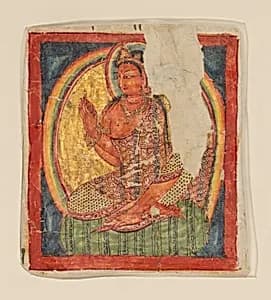 Fragmentary Leaf from an Ashtasahasrika Prajnaparamita Sutra by Unidentified