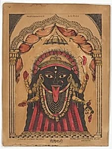Sri Sri Kali (recto); Kali (verso) by Unidentified artist|G. C. Dass