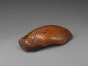 Tea Scoop (Chagō) in the Shape of a Cicada by Hayakawa Shōkosai I 初代早川尚古斎