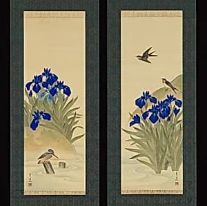 Irises by Suzuki Kiitsu 鈴木基一