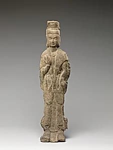 北魏　石雕脅侍菩薩像|Attendant bodhisattva by Unknown Artist