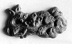 六朝 青銅带飾|Belt plaque by Unknown Artist