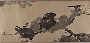 清 八大山人（朱耷） 蓮塘戲禽圖 卷|Birds in a lotus pond by Bada Shanren (Zhu Da)