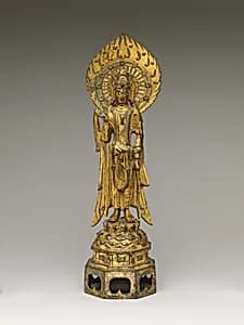 隋 鎏金青銅觀音菩薩像|Bodhisattva Avalokiteshvara (Guanyin) by Unknown Artist