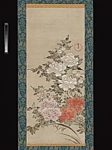 牡丹図 (Botan zu)|Peonies by Fukae Roshū 深江蘆舟