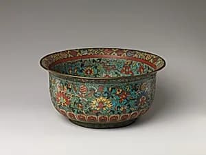 明萬曆 掐絲琺瑯雜寶紋碗|Bowl with auspicious symbols by Unknown Artist