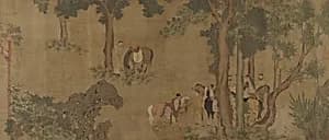舊傳錢選 錦堂圖 卷|Brocade Hall