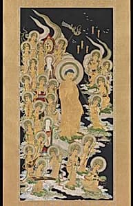 阿弥陀二十五菩薩来迎図|Buddha and Attendants by Unknown Artist