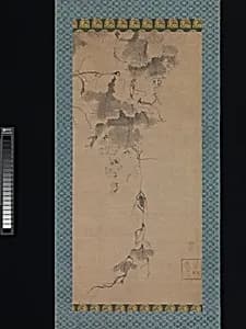 墨林愚庵筆 葡萄蝉図|Cicada on a Grapevine by Bokurin Guan