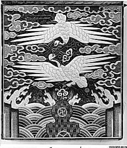 흉배 조선 |胸背 朝鮮|Civil-Official Hyungbae (Rank Badge) by Unknown Artist