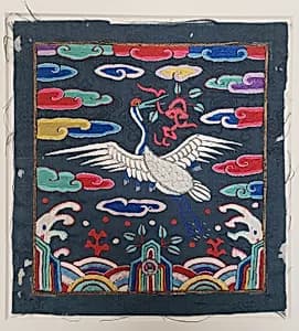 흉배 조선 |胸背 朝鮮|Civil-Official Hyungbae (Rank Badge) by Unknown Artist